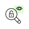 Pen, zoom, vergroten, laboratorium, test, experiment, testen Pictogram