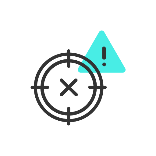 danger, recognition, warning, scan, fraud, detection, error Icon