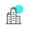 Construction, architecture, building, startup, company, headquarter, enterprise Icon