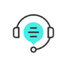 Icono Apoyo, información, pregunta, cliente, servicio, escritorio, ayuda