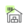 Doos, levering, pakket, verzendkosten, magazijn, beheer Pictogram