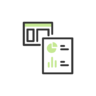 Grafiek, verslag, boekhouding, ui, financiën, audit, ux Pictogram