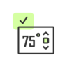 Weersverwachting, weer, celsius, warmte, thermometer, fahrenheit, temperatuur Pictogram