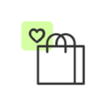 Pakket, verkoop, retail, winkelen, product, top Pictogram