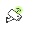 Veiligheid, camera, toezicht, cctv, cc, monitoring, video Pictogram