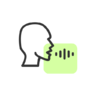 Spreker, audio, geluid, mic, microfoon, controle, stem Pictogram