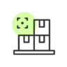 Zoom, magazijn, zoeken, vergrootglas, vr Pictogram