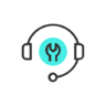 Service, communication, question, customer, call, support, infrastructure Icon