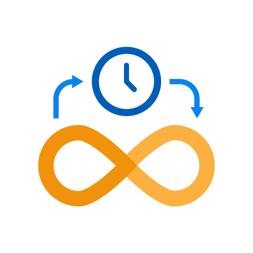 Icono ágil, preferencias, liberación, desarrollo, devops