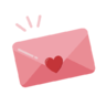 Communication, chat, email, message, notification, love, lettle, valentine Icon