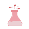 Romantisch, onderwijs, experiment, wetenschap, lab, liefde, chemie, valentijn Pictogram