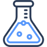 Lab, erlenmeyer, chemische, laboratorium, chemie, kolf Pictogram