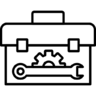 Sleutel, instellingen, reparatie, gereedschap, instelling, schroevendraaier, service, toolkit Pictogram