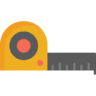 Measure, thermometer, equipment, scale, meter, ruler, temperature, measurement Icon
