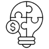 Solution, resolution, answer, remedy, problem   solving Icon