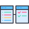 Tijd, visualisatie, google analytics, bar, infographic Pictogram