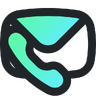Call, telephone, letter, business, communication, message, address, contact, mail Icon
