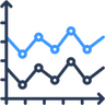 ícone Gráfico, diagrama de, crescimento, finanças, negócios, análise, dados