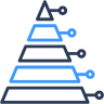 Graph, stats, analytics, finance, business, chart, pyramid Icon