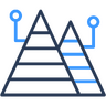 Graph, stats, analytics, finance, business, chart, pyramid Icon
