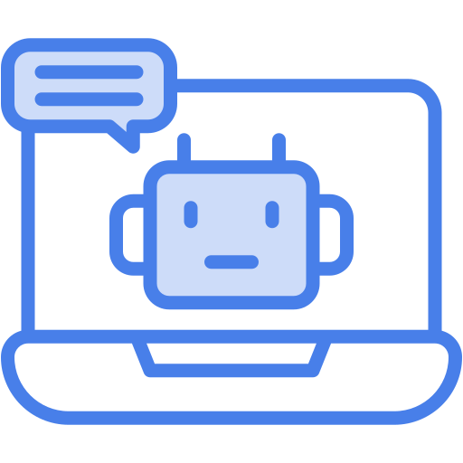 オプション, プログラム, チャット, 将来, ボット, ロボット, チャットボット アイコン
