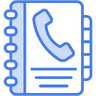 Communications, person, contact, agenda, contacts, telephone, book, phone Icon