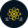 Atoom, molecuul, wetenschap, school, kennis, chemie, leren, onderwijs Pictogram