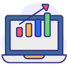 Data, report, statistics, analytics, graph Icon