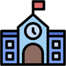 建物, 教育, 学習, 都市, 建築, 学校, 大学 アイコン