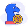目标, 方法, 战术, 计划, 战略 图标