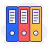 Storage, archive, folder, paper, document, file, office Icon