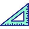 ícone Projeto, medida, governantes, geometria, desenho, régua, praça