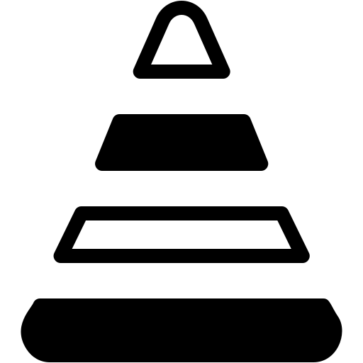 analytics, stats, infographic, statistics, graph, pyramid Icon