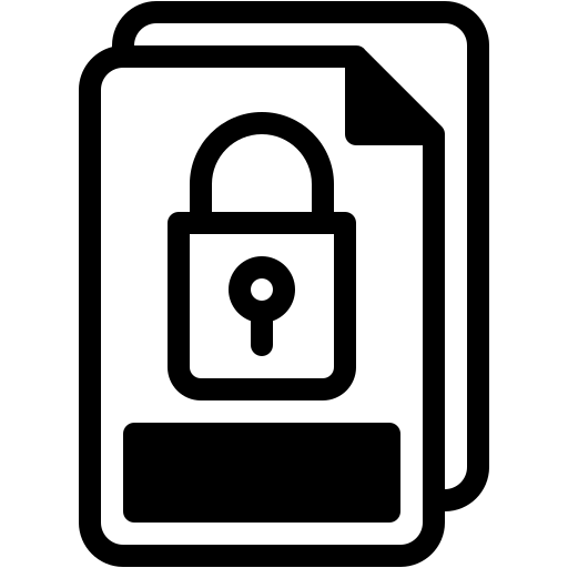 文件夹, 文件, 挂锁, 文档, 安全, 锁定 图标