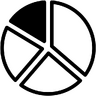 分析, 统计数据, 信息图, 曲线图, 图, 馅饼 图标