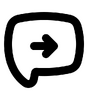 聊天, 方向, 谈话, 向前, 通信, 消息 图标