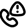Scam, calling, warning, caller, call, spam Icon
