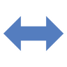 Links, rechts, pijlen, formaat, horizontale, aanmelden, pijl, dubbel Pictogram