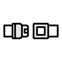 ícone assento, cinto