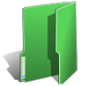 ícone Pasta, verde