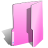 ícone Pasta, rosa