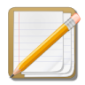 ícone Editor de texto, nota, notas, lapis, de texto
