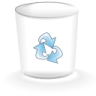 ícone Lixo, lixo vazio, reciclar, Papelera