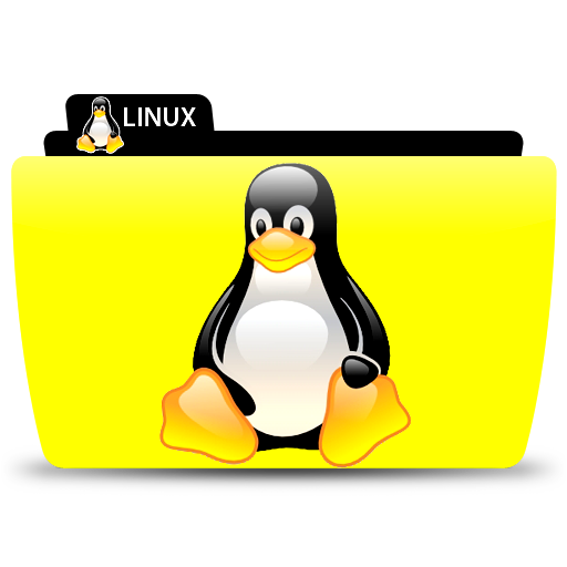 Linux пингвин, папка, файл значок
