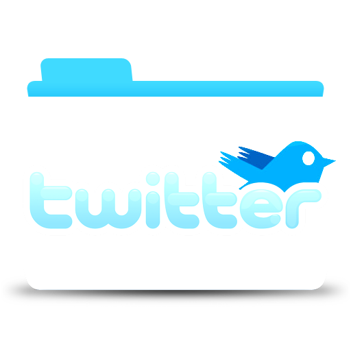 twitter, 폴더, 파일, 사회 아이콘