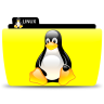 Linux penguin, folder, file Icon