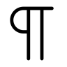 Pilcrow Symbol