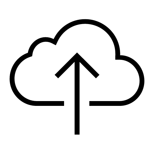 ios7, cloud, upload, outline Icon
