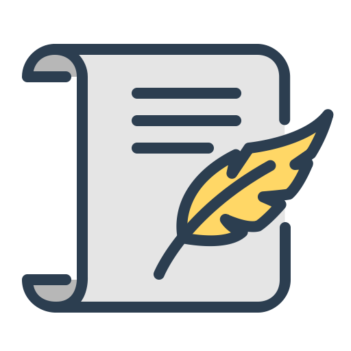 Icono articulo, del blog, blogging, componer, resoluciones, firmar, escribir
