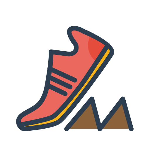 Icono Objetivo, maraton, resoluciones, correr, zapatos, zapatillas de deporte
